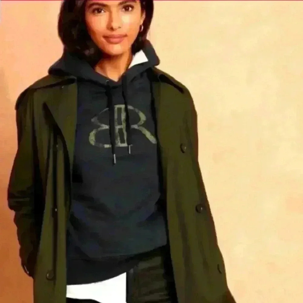 Banana Republic Logo Hoodie Sweatshirt